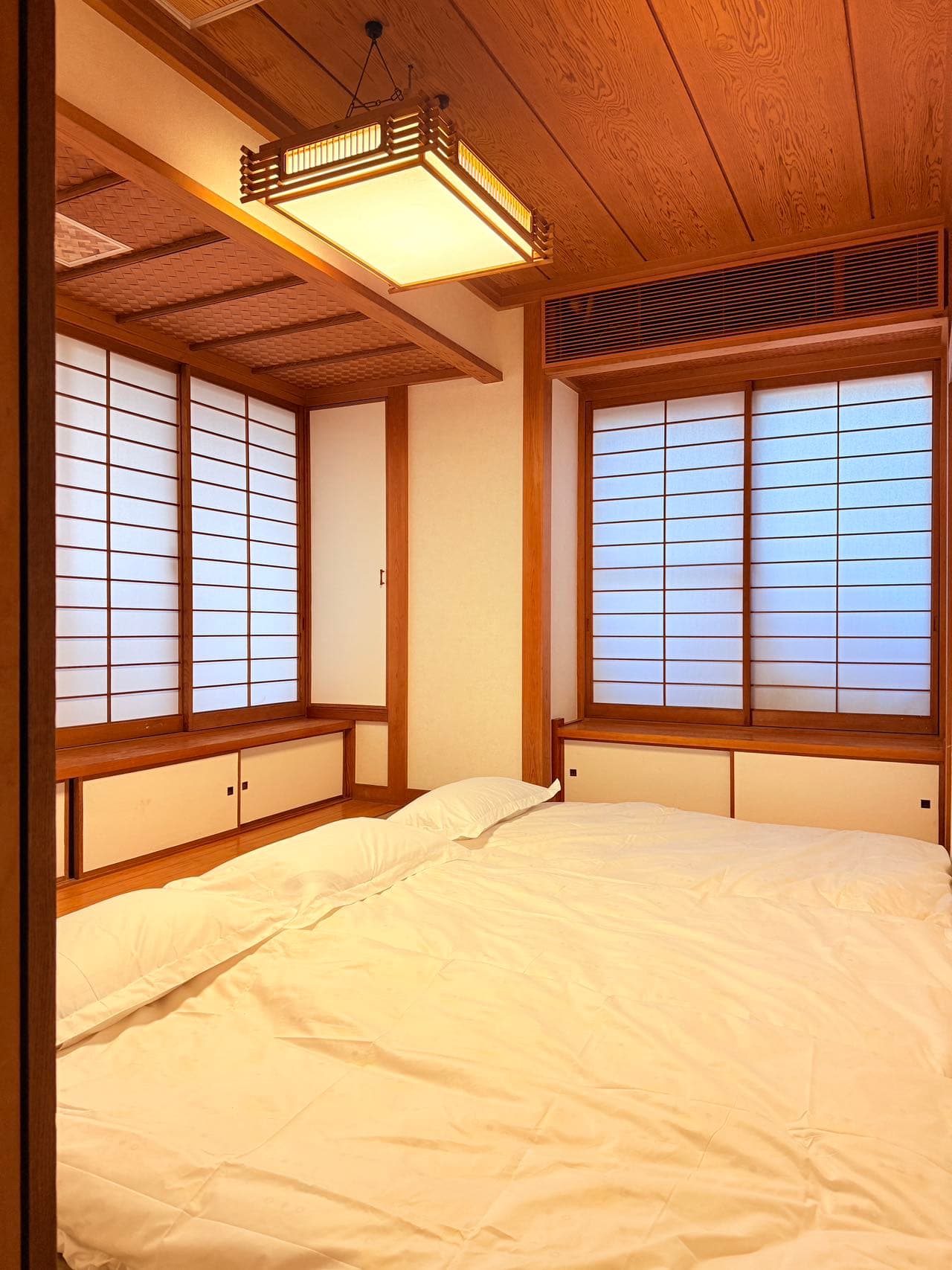 Japanese room with shoji windows