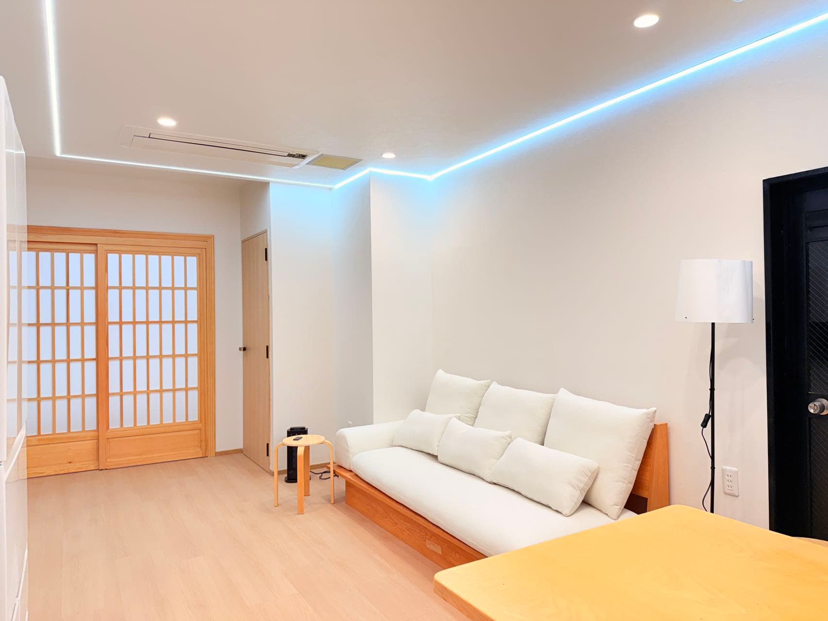 Bright homestay sofa living room